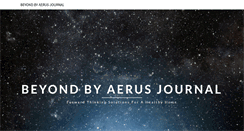 Desktop Screenshot of beyondbyaerusjournal.com